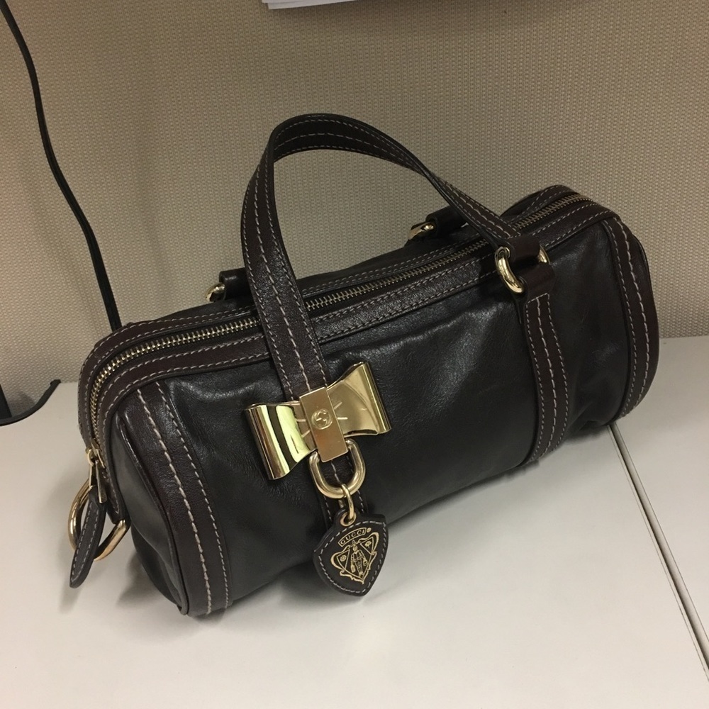 Gucci Boston Style Handbag Authentic